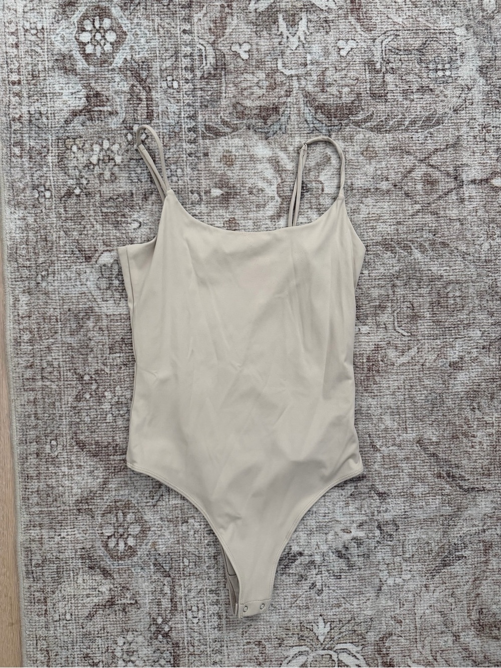 Z Supply Cream One-Piece Bodysuit with Thin Straps